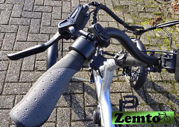 Elektro Vier Rad Zemto Mover T6 , 720 WH, 90 NM - Mittelmotor, grau, mit Tasche